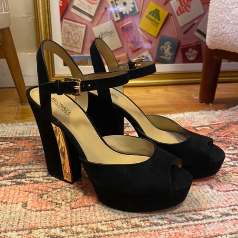 Michael kors black heels